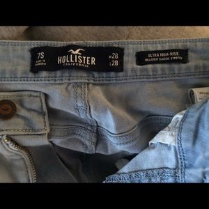 high rise hollister skinny jeans